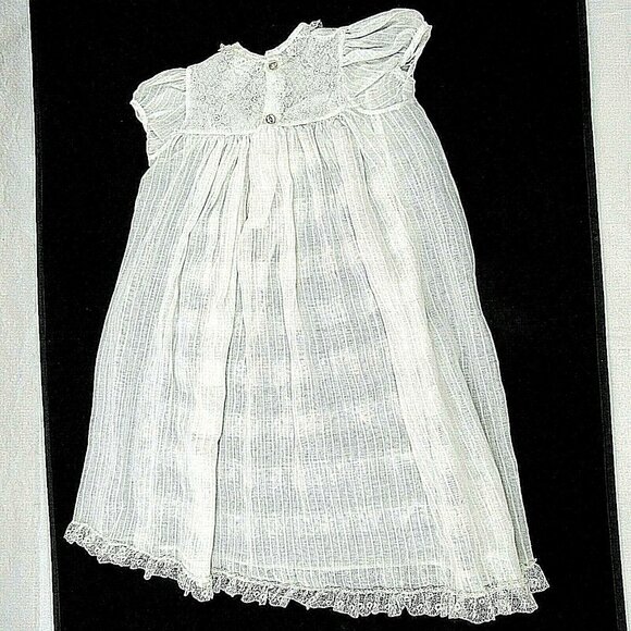 Vintage Infant Blessing Christening Gown White Styled By The Shepard 2200 - Picture 2 of 7